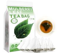 100% Natural Mulberry Leaf Tea Bag, 150g/5.29oz (3g*50bags) 桑叶茶 thé de feuilles de mûrier - herbes en vrac - non - OGM - tisane sans sucre à feuilles de mûrier séchées