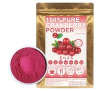100% Natural Pure Cranberry Powder 100g/3.52oz 蔓越莓粉 canneberge pour smoothies, shakes, pâtisseries et boissons, | sans conservateurs, lyophilisée, sans sucre ajouté