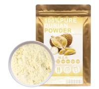100% Natural Pure Durian Powder 100g/3.52oz 榴莲粉 poudre de durian pour smoothies, shakes, pâtisseries et boissons, | sans conservateurs, lyophilisée, sans sucre ajouté