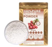 100% Natural Pure Lychee Powder 100g/3.52oz 荔枝粉 poudre de litchi pour smoothies, shakes, pâtisseries et boissons, | sans conservateurs, lyophilisée, sans sucre ajouté