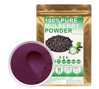 100% Natural Pure Mulberry Powder 100/3.52oz, 桑葚粉 pour la cuisson, jus de fruits, smoothies, yaourts et boissons, thés | sans conservateur, sans remplissage, sans additifs