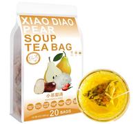 100% Natural Xiao Diao Pear Soup Tea Bag, 300g/10.58oz (15g*20bags) 小吊梨汤 oreille d'argent de l'eau de poire compacte, prune noire, poire de neige, lys, longeye, Goji
