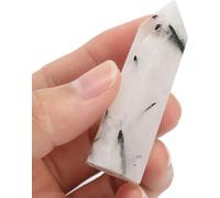 100% naturel arc-en-ciel Moonstone Obelisk Point cristal quartz pierre bâton de guérison