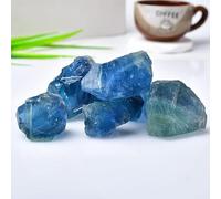 100% naturel de haute qualité bleu Fluorite cristal pierre guérison décor à la maison spécimen minéral jardin pot de fleurs décoration (Color : Bule Fluorite, Size : 40-60g)