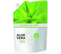 100% Naturel Gel De Aloe Vera Hydratant Visage Corps Cheveux Après L'épilation Soins Des Peaux Déshydratées Feu Du Rasage Brulure Après Un Bain De Soleil Recharge Économique Gel Aloe Vera 99% 5000 Ml