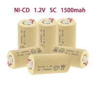 100% Neuf NI-CD 1.2V 1500mAh SC Haute Puissance 10C Rechargeable pour Outils Électriques Batterie SUBC pour Perceuse Électrique Tournevis 20Pcs Battery