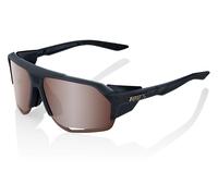 100% Norvik Soft Tact Crystal Black/HiPER Crimson Silver Lunettes de cyclisme