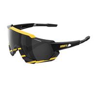 100% Lunettes de soleil Speedtrap Verre miroir noir CAT3 Soft Tact Hazard