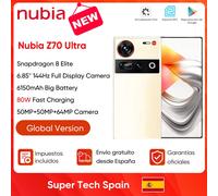 100% Original Nubia Z70 Ultra Smartphone 5G 6.85 ''144Hz caméra à affichage complet 6150mAh batterie IP68 étanche NFC Version mondiale 12+256GB Yellow
