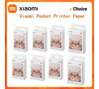 100% OriginalXiaomi ZINK imprimante de poche papier auto-adhésif impression Photo 10//50/100 feuilles Xiaomi 3 pouces Mini imprimante Photo de poche 300pc