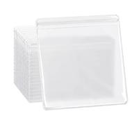 100 Pack Clear PVC Zipper Bags, Resealable Small Item Storage Pouches