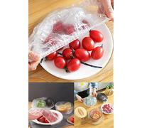 100 Pack Practical Freshness Preserving Pot and Plate Covers Multi Purpose Food Storage Lids