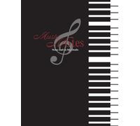 100 pages Music Notebook - Standard Music Manuscript Paper: Blank Music Staff Book, 10 staves per page (8.5 x 11)