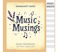 100 Pages, Music sheets, Standard Manuscript Paper for Students and Musician: White Blank Music Sheets, Size 8.5” x 8.5”, 10 Staves per Page, for Music Composition (Blank Sheet Music Notebook)
