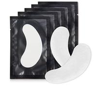 100 Paire Patchs Pour Extensions de Cils Patch de Cils Gel Patch Non Pelucheux Gel Yeux Patchs Cils Pad Eye Masque Beauté Outil (Black)