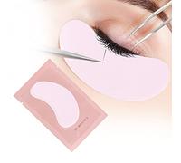 100 Paire Patchs Pour Extensions de Cils Patch de Cils Gel Patch Non Pelucheux Gel Yeux Patchs Cils Pad(PINK COLOR)