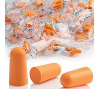100 Paires Bouchons Oreilles Ear Plugs Bouchons D'oreille en Mousse Souple pour Dormir Supprimer Anti Bruit Ronflement Protection Auditive (SNR : 37 dB) Emballé Individuellement Bouchon D'oreille