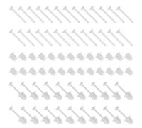 100 Paires de Clous D'oreille Transparents, Clous D'oreille en Plastique Transparent avec Fermoirs Accessoires de Bijouterie Mode pour Femmes Fournitures DIY