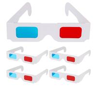 100 paires de lunettes anaglyphes 3D universelles en carton pour la visualisation 3D