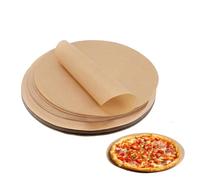 100 Papier Cuisson Feuilles De Papier Cuisson Rond Anti-Adhésif 30 Cm Sulfurisé En Feuilles Marron Pour Au Barbecue Résistant À La Chaleur