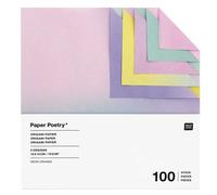 100 papiers origami degrades - 5 designs