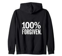 100% Pardonné Chrétien Foi Espoir Amour Sweat à Capuche
