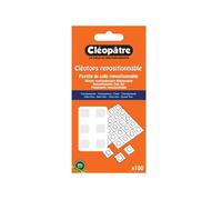 Cléopâtre – Pastilles de colle – Cléotops – transparentes repositionnables – 100 pastilles