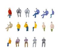 100 pcs 1: 100 TT Train Personnes Assises Peintes Pièces de Disposition de Figurines de Rue
