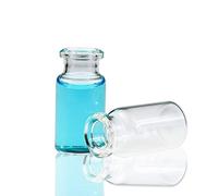 100 PCS 10ml Flacons en Verre, Flacons à Espace de Tête en Verre Clair, Flacons HPLC Flacon à Espace de Tête en Verre Borosilicate 20mm Transparent à Fond Plat
