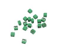 100 pcs 2 Pin Screw Green PCB Terminal Block Connector 5mm Pitch AUOQKQUT