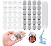 100 Pcs 37mm Badge Bouton Broche Blanche Rond Vierge Badge Personnalisé Parties du bouton poussoir y compris le couvercle arrière du boîtier métallique et le film transparent
