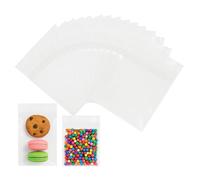 100 PCS 7x10 Cm Avec Fermeture Autocollante Small Cellophane Bags, Resealable Clear Cellophane, Small Self Adhesive Bags for Cookies, Candy, Jewelry Et Gifts Pochon Plastique Cadeaux