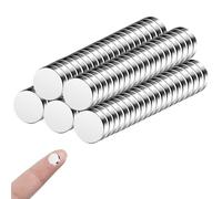 100 Pcs | 8x2mm Aimants Ronds Extrêmement Puissants, Petits Aimant Frigo Néodyme Puissants, Magnets Mini Aimants,pour Réfrigérateur, Images,Bricolage, Carte, Tableau Blanc, Calendrier