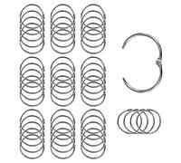 100 Pcs Anneaux de Reliure, 20mm Anneaux Articulés, Anneaux Porte Clé, Anneaux Reliure Pour Scrapbooking Cahier livre Classeur Bloc-note Album Photo