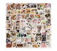 100 Pcs Autocollants Amusants en Vinyle Motif Chat Kawaii, Autocollants Esthétiques pour Amoureux des Chats, Scrapbooking, Ordinateur Portable