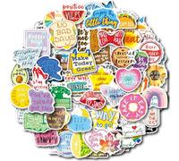 100 pcs Autocollants de motivation - Stickers avec citations - Affirmations positives - Autocollants de motivation inspirants - Ensemble d'autocollants en vinyle imperméable - Stickerbomb pour