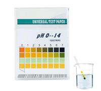100 PCS Bandelettes de Test pH Universel, Papier pH avec Échelle de Couleurs, plage de mesure PH 0-14, Pour Urine, Piscine, Aquarium et Salive, Mesure Rapide et Précise Acide et Basique
