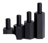 100-PCS Black Plastic M2/M3 Hex Standoff Spacer Set - Male-Female Threaded Spacer With Phillips Screw(15mm,M2)
