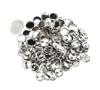 100 Pcs Blanc Pin Bouton Rond Sécurité Badge Emblème Médaille Pièces Fournitures pour Artisanat Cadeaux Souvenirs Fait À La Main Lunette Nom Tag Valve Rodage Outil (100 ensembles