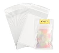 100 Pcs Blanc Plat Petit Papier Cristal Enveloppe de Sac 7.5 x 12cm