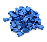 100 pcs câble réseau Ethernet Cat5E Cat6 RJ45 Strain Relief Bottes - Bleu