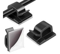 100 PCS Clips Câbles, Organisateur De Câble Et Accroche Câble, Clips Câble Adhésif Solides Pour Gestion Des Câbles, Passe Câble Adhésif Multifonction, Serre-Cable Adhésif Pour Maison, Bureau, Jardin