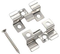 100 pcs. Clips de couverture avec 200 vis Acier inoxydable
