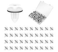 100 pcs Clips De Fixation Voiture, Universel Clips Garniture Voiture, Rivet Plastique Voiture, Agrafes Carrosserie Compatible avec Les Portières, Les Panneaux D'habillage, Les Pare-Chocs Des Voitures
