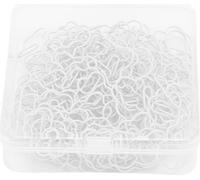 100 pcs clips papier en forme de nuage mignon drôle de fer décoratif -marque-page planificateur avec boîte transparente pour le travail d'étude blanc