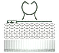 100 Pcs Clips pour Plantes Grimpantes, 50 Pcs Serre-Câbles, Clips Muraux De Retenue avec Support De Tige De Fleur et Reliure De Vigne