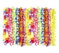 100 Pcs Colliers Lei Hawaïens, Hawaiian Fleurs Guirlande, Hawaienne Collier de Fleurs, Décorations de Plage Hawaïennes Tropicales, Convient pour Les Anniversaires, Les Fêtes Rave à Thème (100)