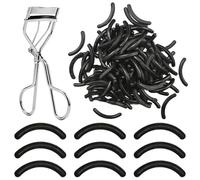 100 Pcs Coussinets Recharge Recourbe Cils, Eyelash Curler pour Recourbe-Cils Universel MaquillagePads de Remplacement pour eyelash curler, Accessoires Beauté (Noir)