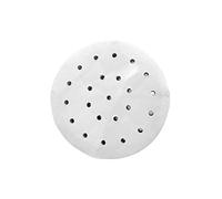 100 Pcs Dim Sum Papier Blanc Rond Dumplings Tapis Vapeur Papier pour Bambou Vapeur, Friteuse À Air Chaud, Vapeur Airfryer Doublure, Revêtement Antiadhésif, Papier Cuisson Rond (3,5 Pouces)