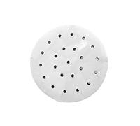 100 Pcs Dim Sum Papier Blanc Rond Dumplings Tapis Vapeur Papier pour Bambou Vapeur, Friteuse À Air Chaud, Vapeur Airfryer Doublure, Revêtement Antiadhésif, Papier Cuisson Rond (4 Pouces)
